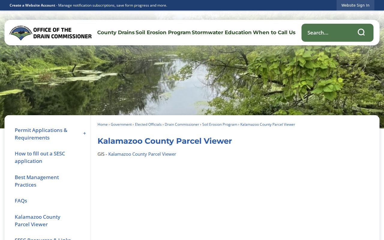 Portage neighbors Kalamazoo County parcel viewer